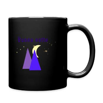 Buona notte - Tasse einfarbig - Schwarz - Rechts