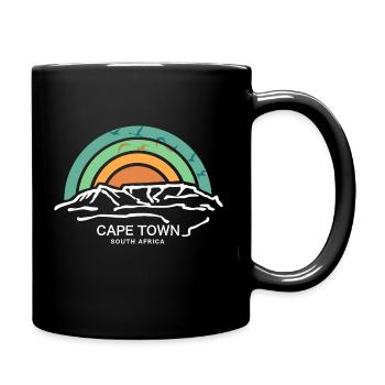 Cape Town Kapstadt Südafrika Tafelberg Wanderung - Tasse einfarbig - Schwarz - Rechts