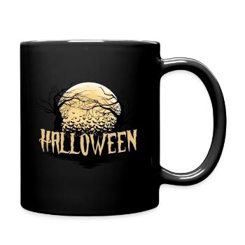 Nuit d'Halloween dans la pénombre de la lune - Mug uni - noir - Droite