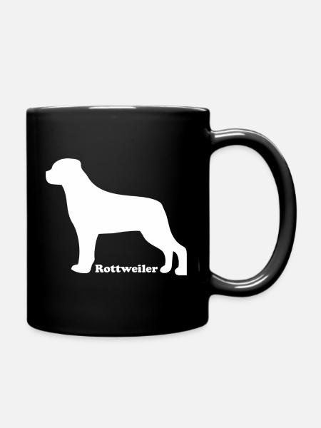 Rottweiler - Tasse einfarbig - Schwarz