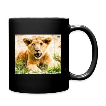 Lionceau - Mug uni - noir - Droite