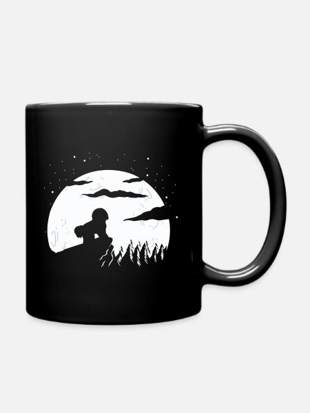 Bichon Frise - Tasse einfarbig - Schwarz