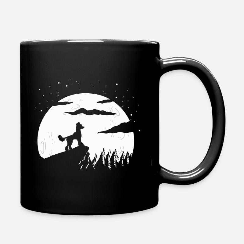 Chinese Crested Dog Chinesischer Schopfhund - Tasse einfarbig - Schwarz