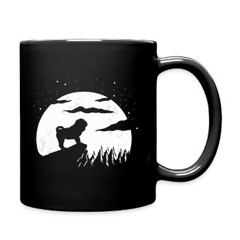 Shar Pei - Tasse einfarbig - Schwarz - Rechts