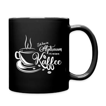Kaffe Tasse deu - Tasse einfarbig - Schwarz - Rechts