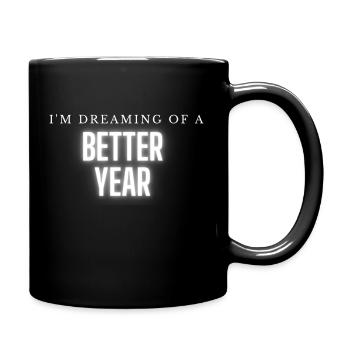 Better Year 2023 - Tasse einfarbig - Schwarz - Rechts