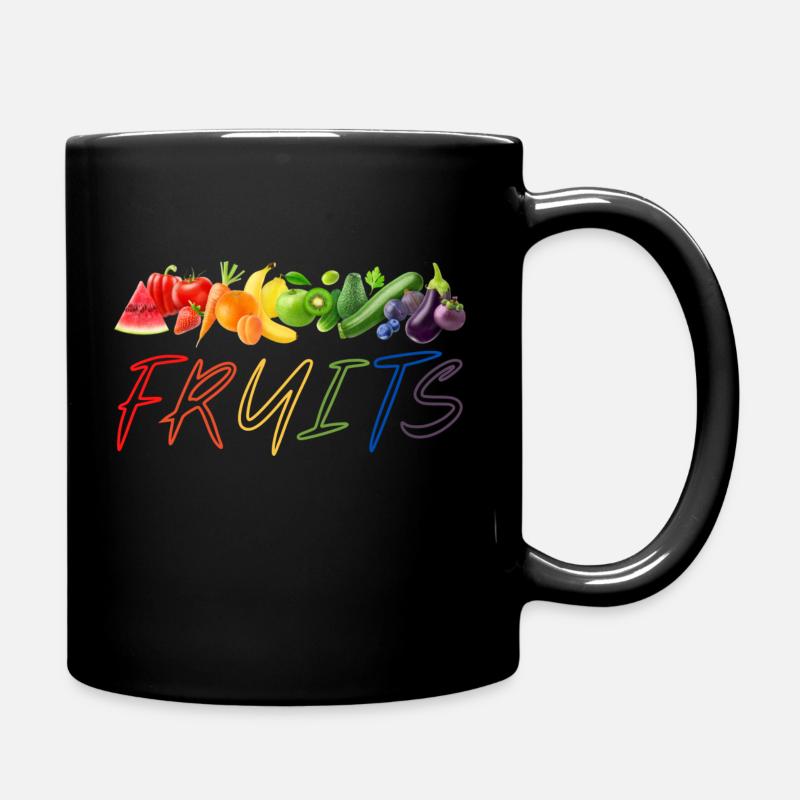 fruits - Tasse einfarbig - Schwarz
