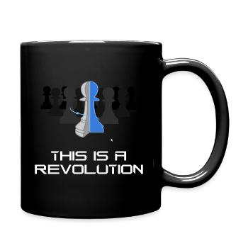 Das ist eine Revolution. 3D-CAD. - Tasse einfarbig - Schwarz - Rechts
