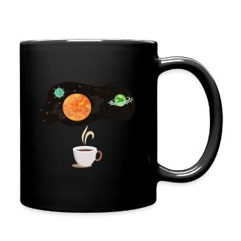 Universal coffee - Tasse einfarbig - Schwarz - Rechts
