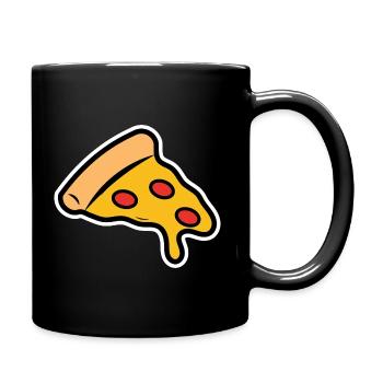 Pizza Drawing Gift Idea - Full Colour Mug - black - Right