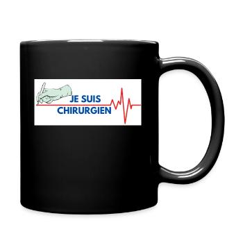 je suis chirurgien - Mug uni - noir - Droite