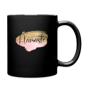 Namaste! Customizable - Full Colour Mug - black - Right