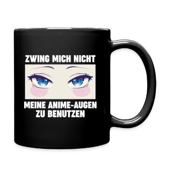 Anime - Tasse einfarbig - Schwarz - Rechts