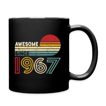 1967 Gift Birthday vintage Spruch - Full Colour Mug - black - Right