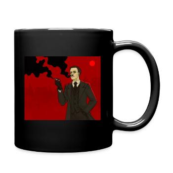Smoking Agent Illustration - Full Colour Mug - black - Right