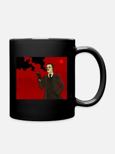 Rauchender Agent Illustration - Tasse einfarbig - Schwarz
