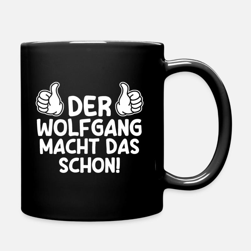 Wolfgang - Tasse einfarbig - Schwarz