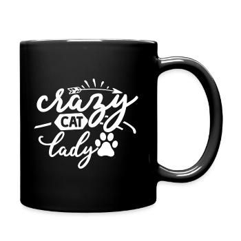 Crazy Cat Lady - Full Colour Mug - black - Right