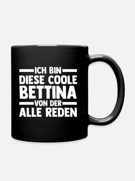 Bettina - Tasse einfarbig - Schwarz