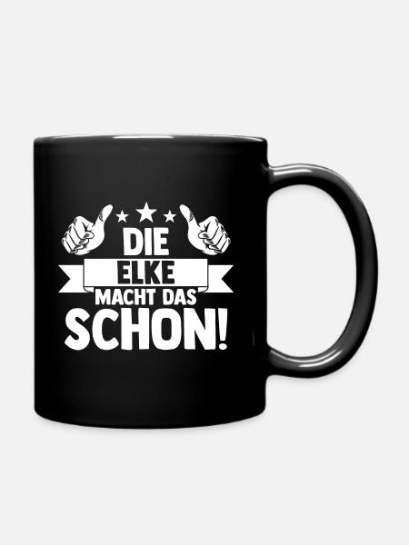Elke - Tasse einfarbig - Schwarz