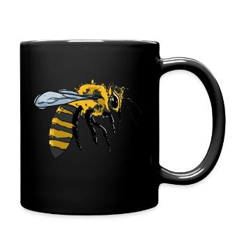 ABEILLE - Mug uni - noir - Droite