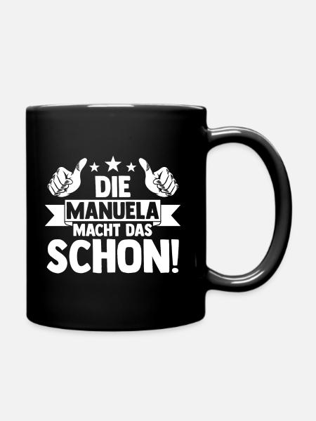 Manuela - Tasse einfarbig - Schwarz
