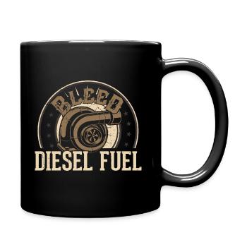 BLEED DIESEL FUEL - Full Colour Mug - black - Right