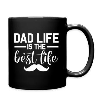 Dad Life Is The Best Life - Full Colour Mug - black - Right