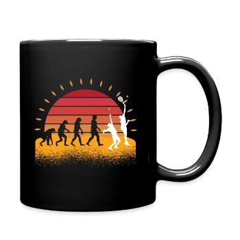 Evolution Tennis Padelspieler Padel - Tasse einfarbig - Schwarz - Rechts