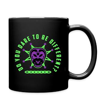 "Do You dare to be different?! - Full Colour Mug - black - Right