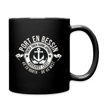 Port en Bessin Normandy coast - Mug uni - noir - Droite