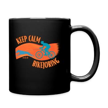 Restez calme Bikejoring - Mug uni - noir - Droite
