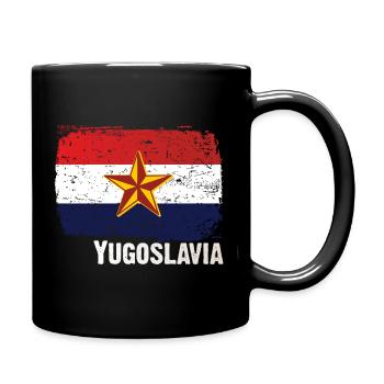 Yugoslavia, Yugo, Jugoslawien, Jugoslawien, - Tasse einfarbig - Schwarz - Rechts