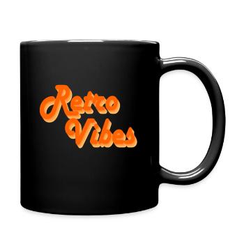 Retro Vibes - Full Colour Mug - black - Right