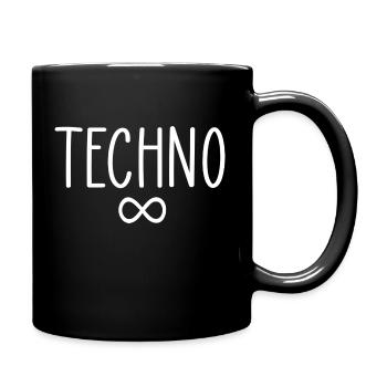 Techno forever - Full Colour Mug - black - Right