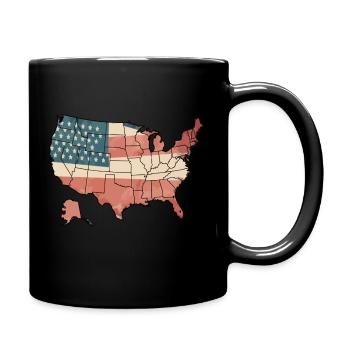 United States - Full Colour Mug - black - Right