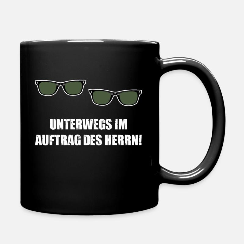 Unterwegs im Auftrage des Herrn - Tasse einfarbig - Schwarz