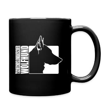 Tschechoslowakischer Wolfhund Profil Hund Wilsigns - Tasse einfarbig - Schwarz - Rechts