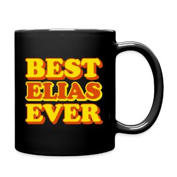 Elijah's First Name Funny Gift - Full Colour Mug - black - Right