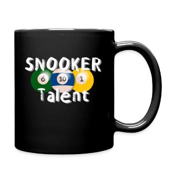 Billard Snooker Pool Spruch Sprüche - Tasse einfarbig - Schwarz - Rechts