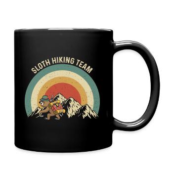 Sloth Hiking Team - Tasse einfarbig - Schwarz - Rechts
