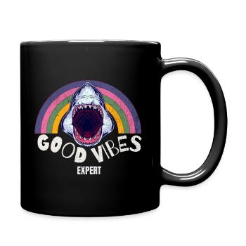 Shark expert in - Full Colour Mug - black - Right