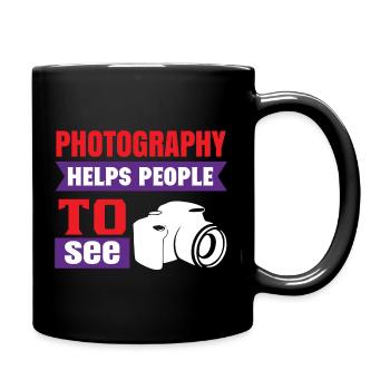 Camera Shirt Number 7 - Tasse einfarbig - Schwarz - Rechts