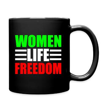 Women life freedom - Mug uni - noir - Droite