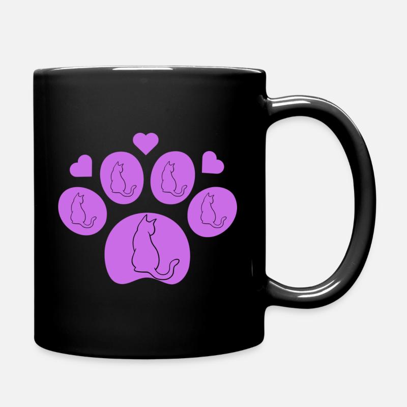 Katzenliebe, j’aime mon chat - Mug uni - noir