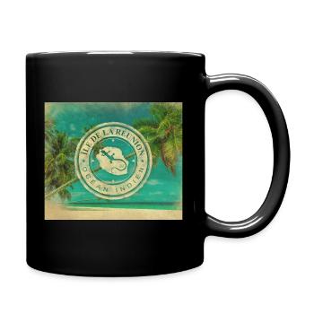 Ile de la Reunion - Ancien - Mug uni - noir - Droite