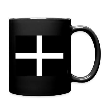 Drapeau de Cornouailles, drapeau de St Piran - Mug uni - noir - Droite