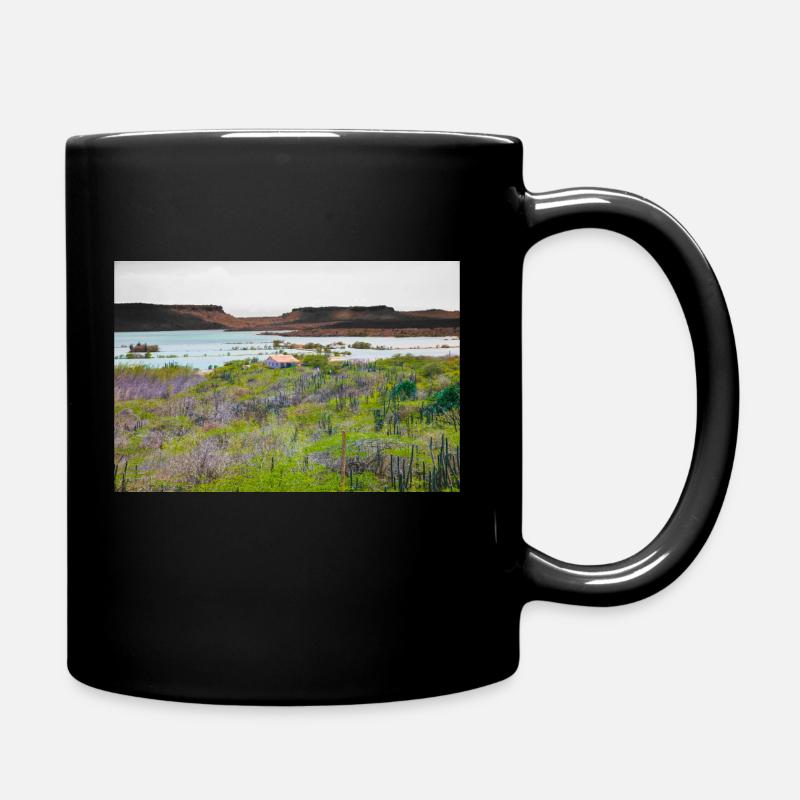Naturidylle am See - Tasse einfarbig - Schwarz