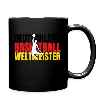 Deutschland Basketball Weltmeister - Tasse einfarbig - Schwarz - Rechts