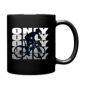 Bike - Tasse einfarbig - Schwarz - Rechts